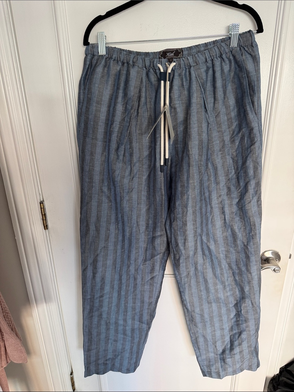 Kith Blue Striped Drawstring Joggers